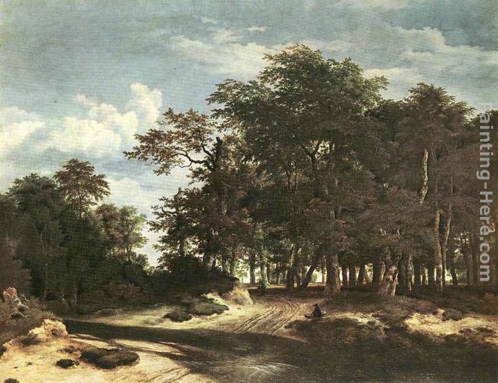 The Large Forest painting - Jacob van Ruisdael The Large Forest art painting